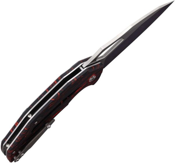 Rough Ryder Reserve Linerlock D2 Black/Red G10 Extended Tang