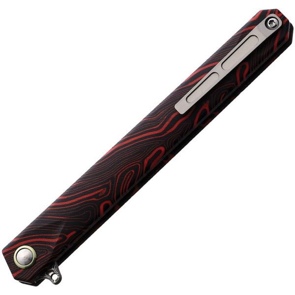 Rough Ryder Reserve Linerlock Damascus Black/Red G10