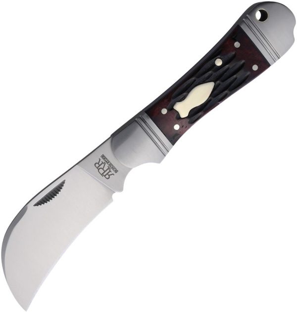 Rough Ryder Reserve Hawkbill Red Bone D2 Folding Knife