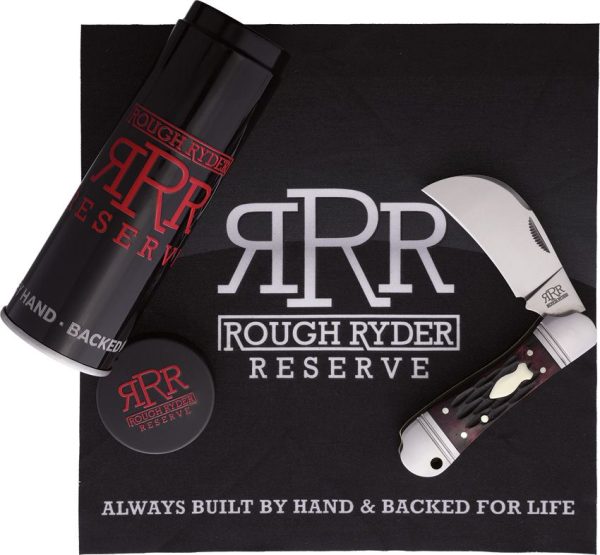 Rough Ryder Reserve Hawkbill Red Bone D2 Folding Knife