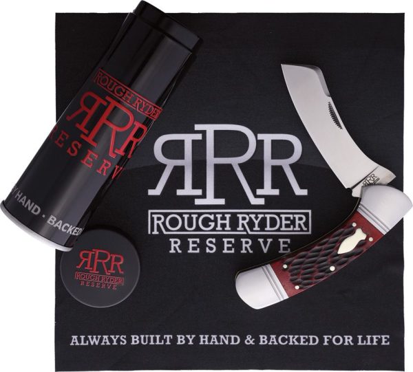 Rough Ryder Reserve Balboa Red Bone Folding Knife D2 Steel