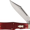 Rough Ryder Reserve Large Coke Bottle Red Bone Folding Knife D2