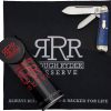 Rough Ryder Hogleg Peanut Blue Bone Folding Knife D2 Steel