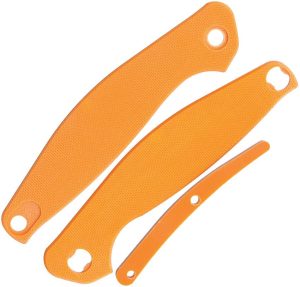 Real Steel E771 G10 Handle Set - Orange 2-Slab