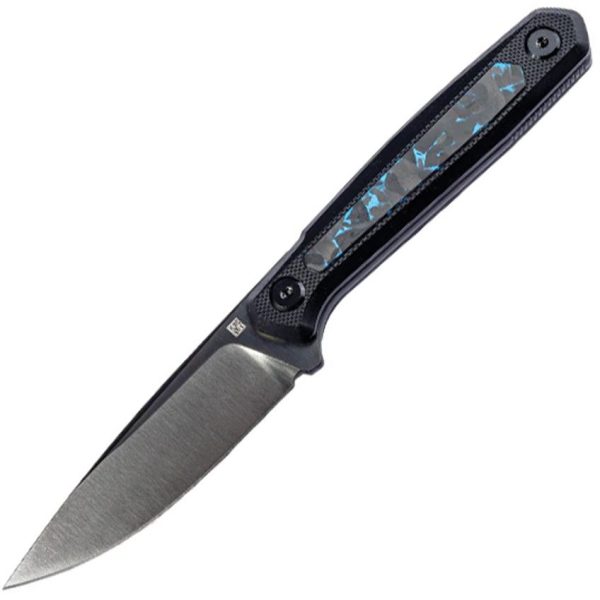 Real Steel Dex Apex Fixed Blade - Blue CF 3.13 inches