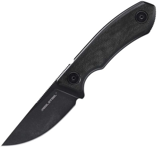 Real Steel Receptor Fixed Blade - 14C28N Black Micarta