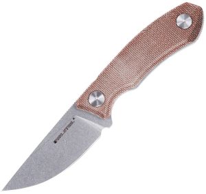 Real Steel Receptor Fixed Blade 14C28N Stainless Canvas Micarta
