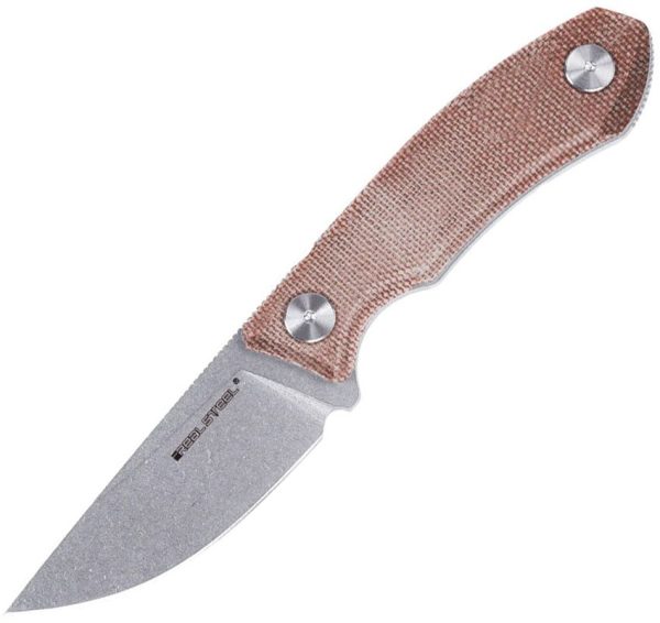 Real Steel Receptor Fixed Blade 14C28N Stainless Canvas Micarta