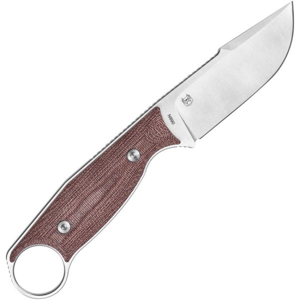 Real Steel Furrier Red Micarta Fixed Skinner - N690