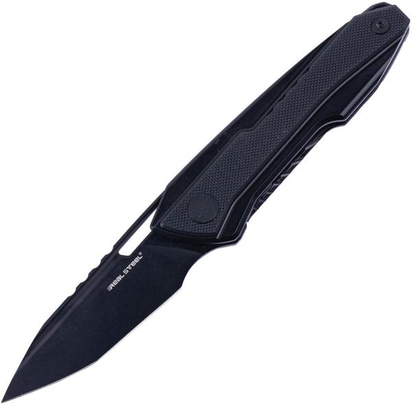 RS5221B.jpg Real Steel Bullet Framelock S35VN Black Titanium Folding Knife