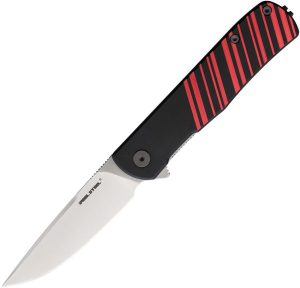 Real Steel Karly Linerlock Folding Knife VG-10 Black Red