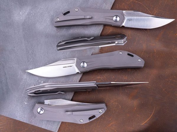 Real Steel Ventus Slip Joint Folding Knife N690 Titanium 3in