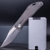 Real Steel Ventus Slip Joint Folding Knife N690 Titanium 3in