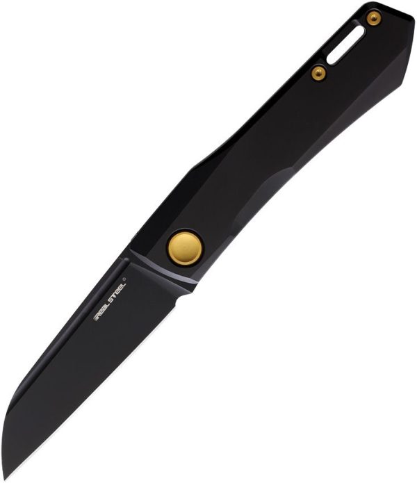 Real Steel Solis Folder Ti Gold Accents N690