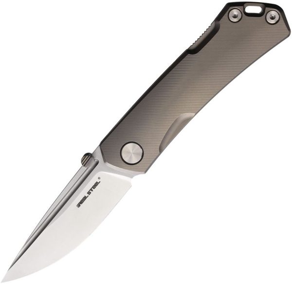 Real Steel Luna Maius Lockback Folding Knife Titanium N690