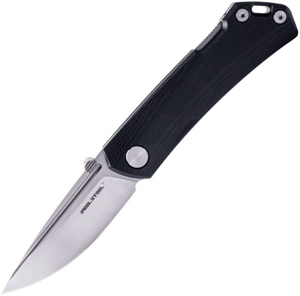 Real Steel Luna Maius Lockback - Black G10
