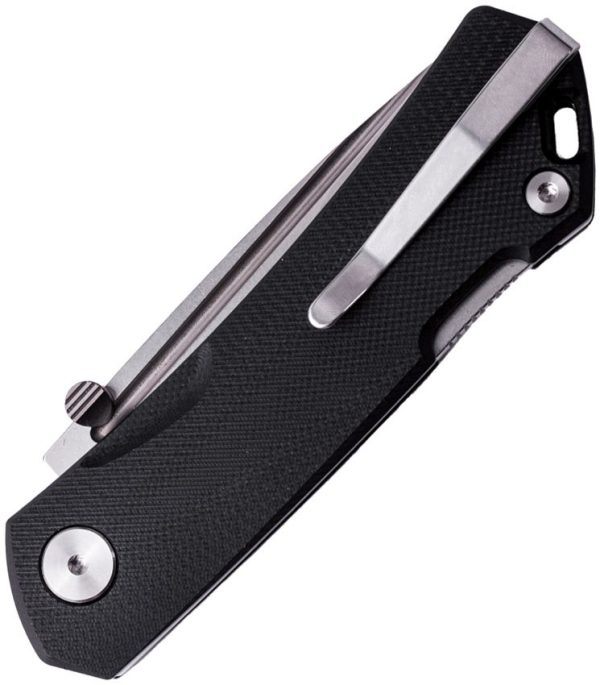 Real Steel Luna Maius Lockback - Black G10