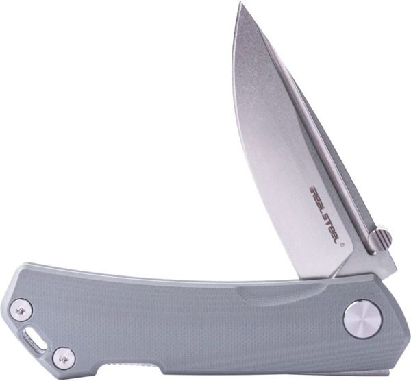Real Steel Luna Maius Lockback - Gray G10