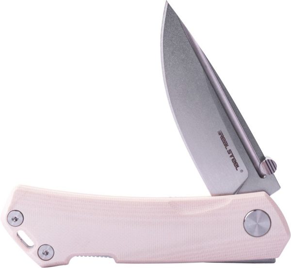 Real Steel Luna Maius Lockback - Ivory G10