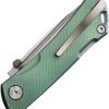 Real Steel Luna Maius Lockback - Green Titanium
