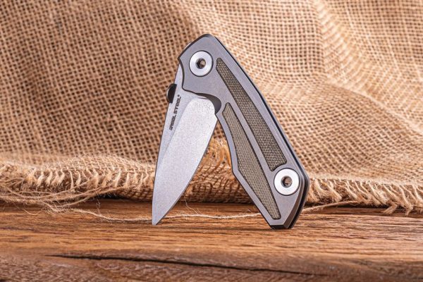 Real Steel Delta 2600 Framelock S35VN Green Folding Knife