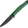 RS7111GB.jpg Real Steel Teres Linerlock Green Folding Knife Nitro V