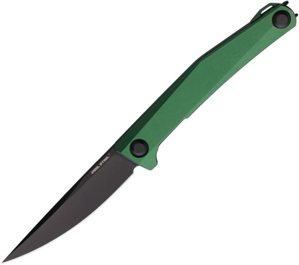 RS7111GB.jpg Real Steel Teres Linerlock Green Folding Knife Nitro V