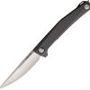 Real Steel Teres Linerlock Gray Folding Knife Nitro V Steel