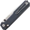 Real Steel Perix Crossbar Lock - Denim Micarta