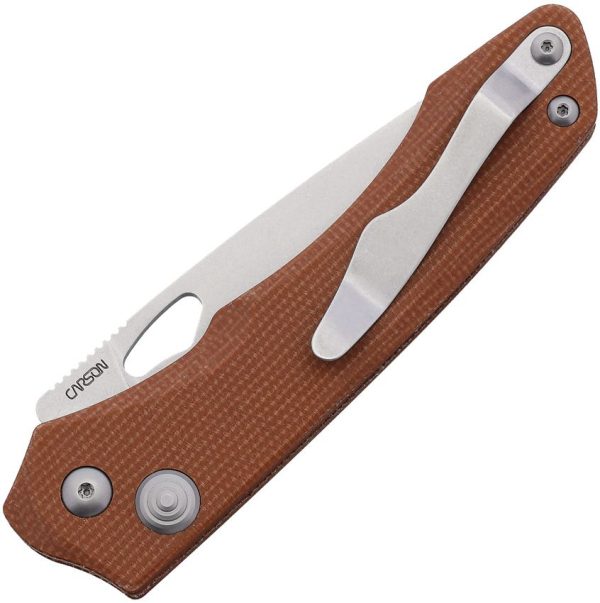 Real Steel Griffin Pro Button Lock Folding Knife 14C28N Micarta