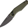 Real Steel Spectrum Button Lock Folding Knife OD Green G10