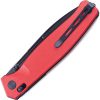 Real Steel Huginn Slide Lock Folding Knife VG-10 Red Black G10