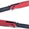 Real Steel Huginn Slide Lock Folding Knife VG-10 Red Black G10