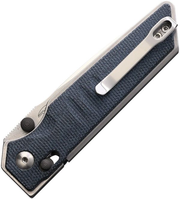 Real Steel Sacra Slide Lock K110 Denim Micarta