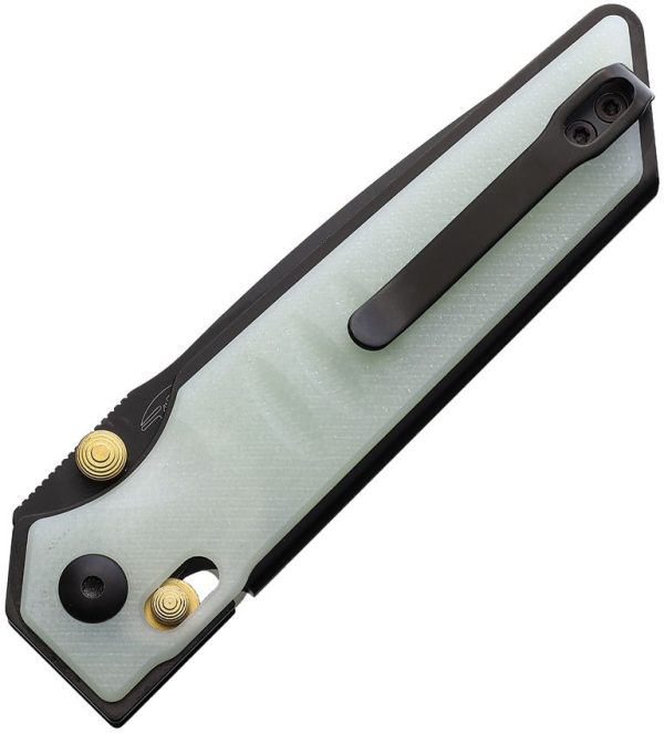 Real Steel Sacra Slide Lock Jade G10 Folding Knife K110