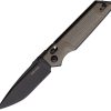 Real Steel Sacra TAC Coyote Brown K110 Folding Knife Tanto