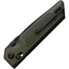 Real Steel Sacra TAC Crossbar Lock OD Green Folding Knife K110