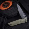 Real Steel Sacra Pro Crossbar Lock OD Green G10 Folding Knife