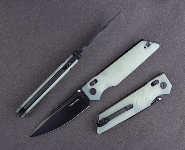 Real Steel Sacra Pro Jade G10 Folding Knife K110 Blade