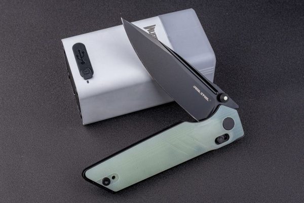 Real Steel Sacra Pro Jade G10 Folding Knife K110 Blade