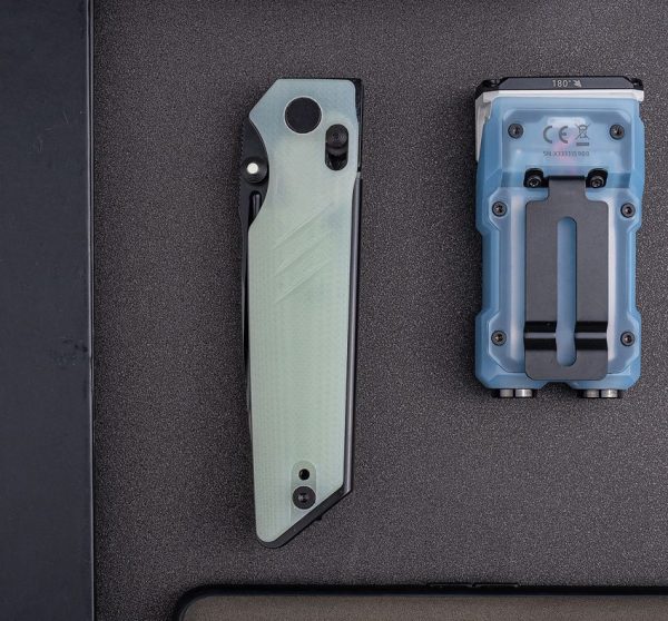 Real Steel Sacra Pro Jade G10 Folding Knife K110 Blade