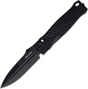 Real Steel Muninn Slide Lock Blackout Folding Knife VG-10