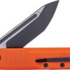 Real Steel G-Tanto Nitro V Folding Knife Orange G10
