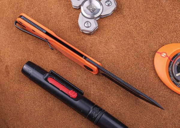 Real Steel G-Tanto Nitro V Folding Knife Orange G10