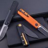 Real Steel G-Tanto Nitro V Folding Knife Orange G10