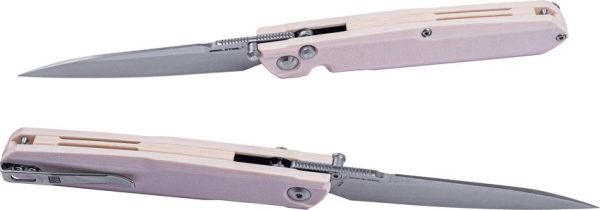 Real Steel G5 Metamorph Button Lock Folding Knife 14C28N Blade