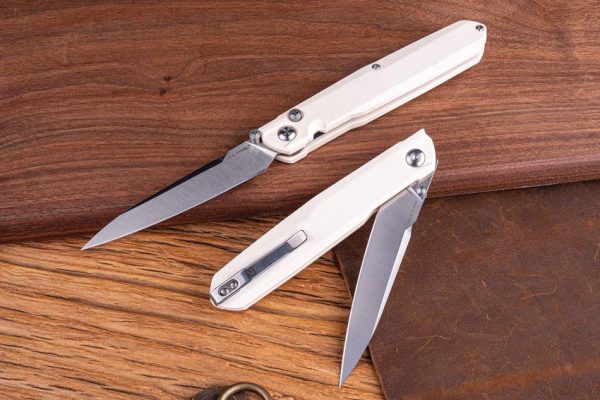 Real Steel G5 Metamorph Button Lock Folding Knife 14C28N Blade