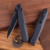 Real Steel G5 Metamorph Button Lock Folding Knife Black 14C28N