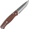 Real Steel Pathfinder Crossbar Lock Brown Micarta