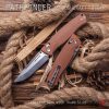 Real Steel Pathfinder Crossbar Lock Brown Micarta